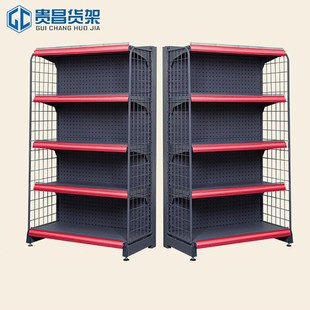 广西超市货架便利店货架双面货架端头架顶头架含侧网端头商品展架