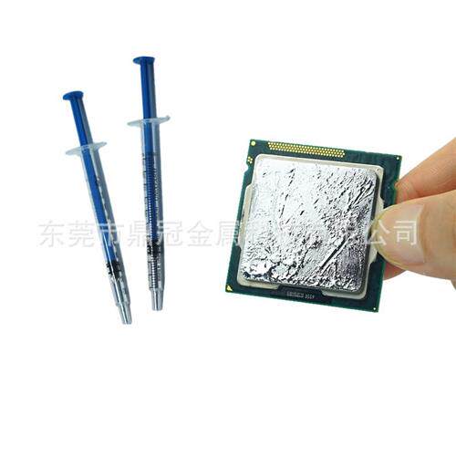 高品质电脑散热膏降温液态金属cpu散热K膏矽脂显卡导热膏含银台式