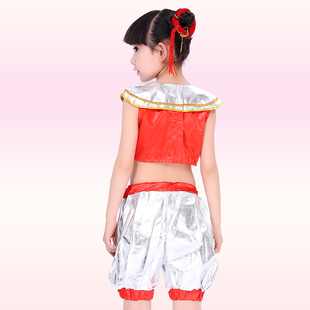 儿童京剧戏曲变脸表演服装幼儿男B女童说唱脸谱舞蹈演出服脸谱服