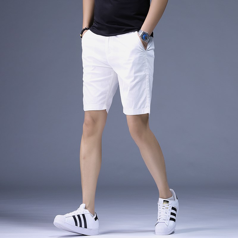 短裤男夏季潮流修身休闲薄款西装五分裤外穿裤子男装百搭中裤子