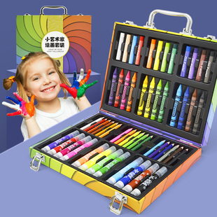 现货速发儿童绘画工具套装 幼儿园水彩笔画画小学生美术学习用品画