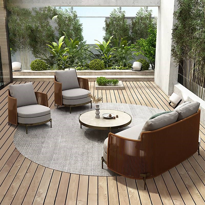 户外沙发庭c院花园露台阳光房民宿藤椅家具样板房藤编休闲沙发组