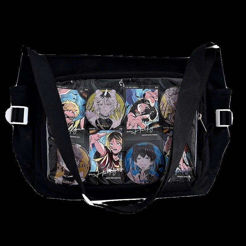 学院风百搭简约大容量上课装书邮差包女透明吧唧单肩斜挎娃包痛包,箱包皮具/热销女包/男包,痛包,淘宝优惠券,粉丝福利购,淘宝优惠卷