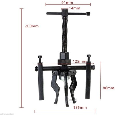 Fine-quality Carbon Steel 3-jaw Inner Bearing Puller Gear Ex