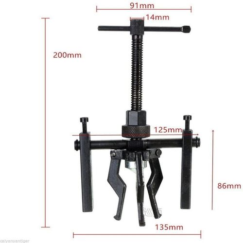 Fine-quality Carbon Steel 3-jaw Inner Bearing Puller Gear Ex