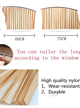 4Pcs Car Curtains Side Window Sunshade Magnetic Slide Retrac