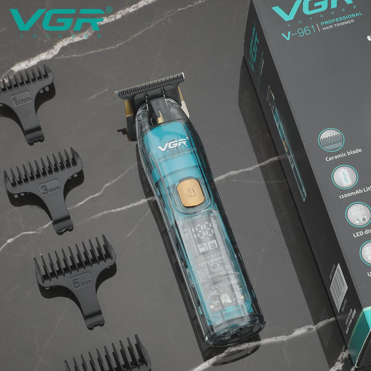 VGR961电推子液晶数显透明发廊专业油头电动剃头理发器电推剪