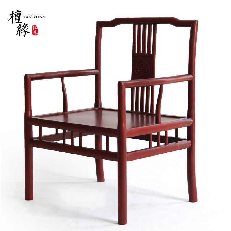 红木家具红贵宝黑枝木仿古实木靠背小太师椅中式木椅子明清古典