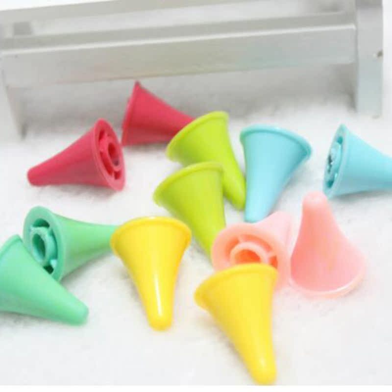 速发16pcs Rubber Cone Shape Knit Knitting Needles Cap Tips P