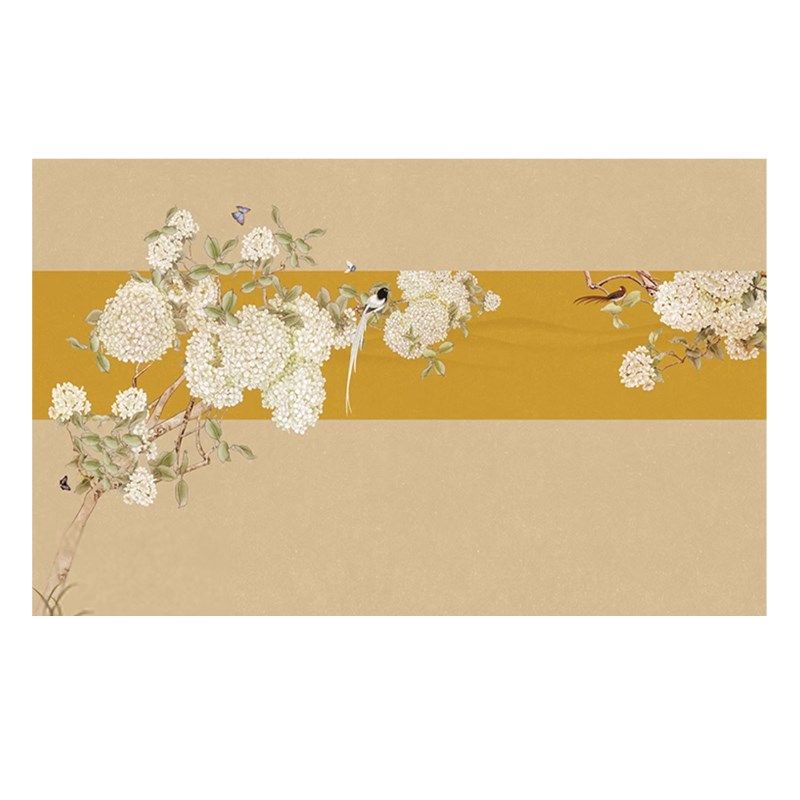 中式花鸟墙纸影视墙客厅电视背景墙壁纸2024新款定制壁画卧室墙布,家装主材,无纺布墙纸,淘宝优惠券,粉丝福利购,淘宝优惠卷