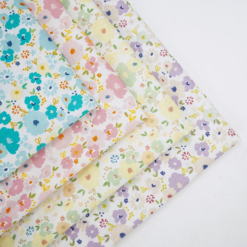 小清新碎花梭织布 全棉印r花面料 上衣衬衫连衣裙童装印花面料808