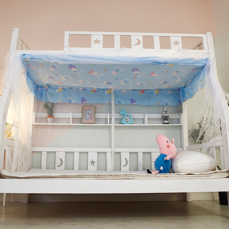 系绳款子母床蚊帐上下铺学生宿舍蚊帐90cm单人上下双层床蚊帐双门,床上用品,蚊帐,淘宝优惠券,粉丝福利购,淘宝优惠卷