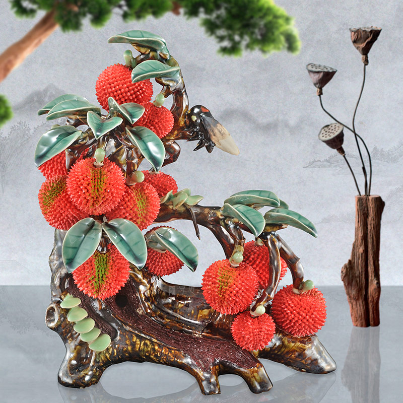 石湾公仔荔枝陶瓷摆件满堂红招财客厅博古架古典中国风装饰工艺品使用感如何?