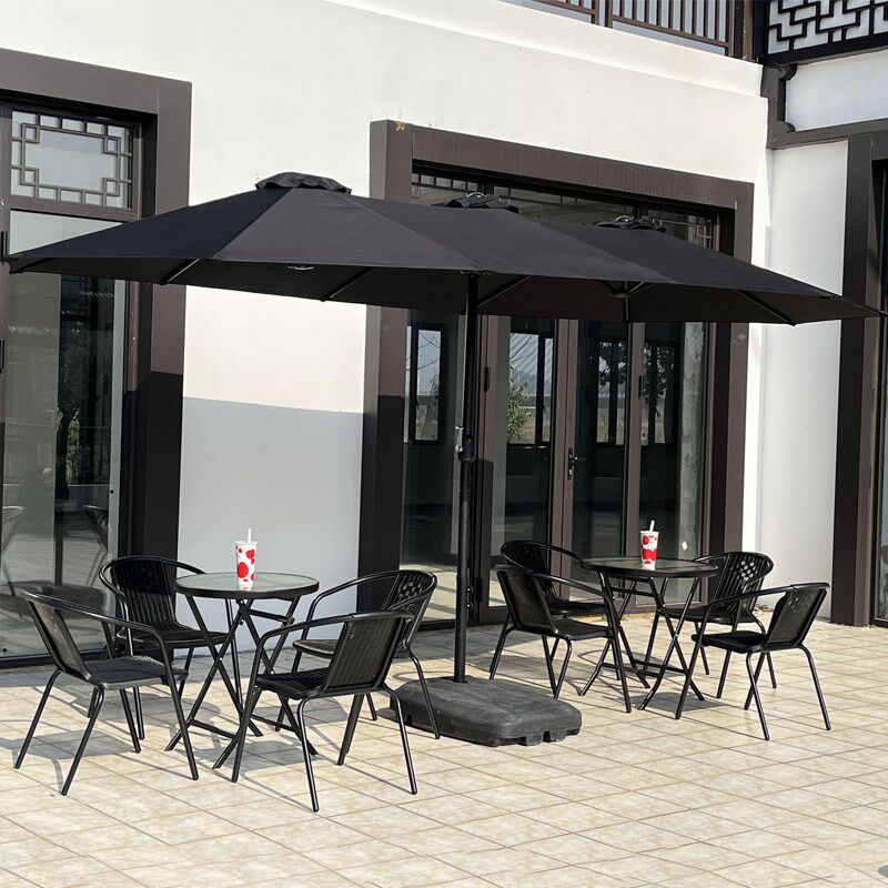 户外奶茶外摆大遮阳伞防水店户外太阳伞大型商用伞长方形咖啡厅伞,住宅家具,双头伞,淘宝优惠券,粉丝福利购,淘宝优惠卷