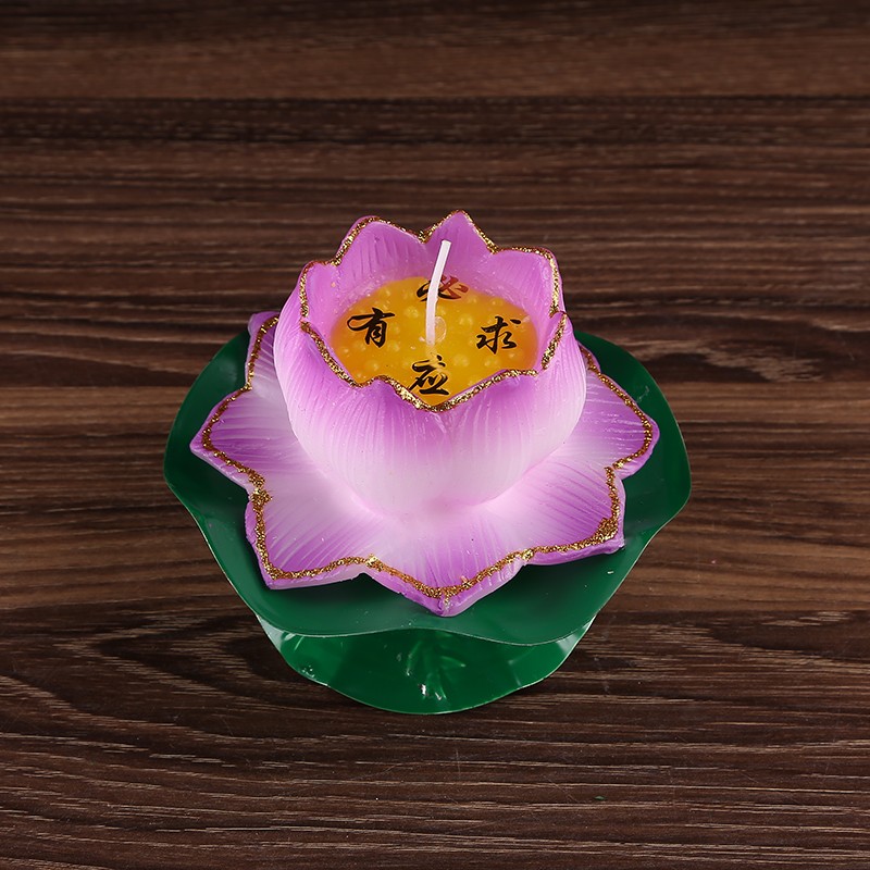 现货莲花灯蜡烛 荷花蜡烛/莲花蜡 还愿灯 M许愿灯 浮水荷花灯莲花