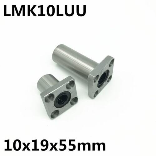 现货2pcs LMK10LUU for 1s0mm shaft linear bearing square flan