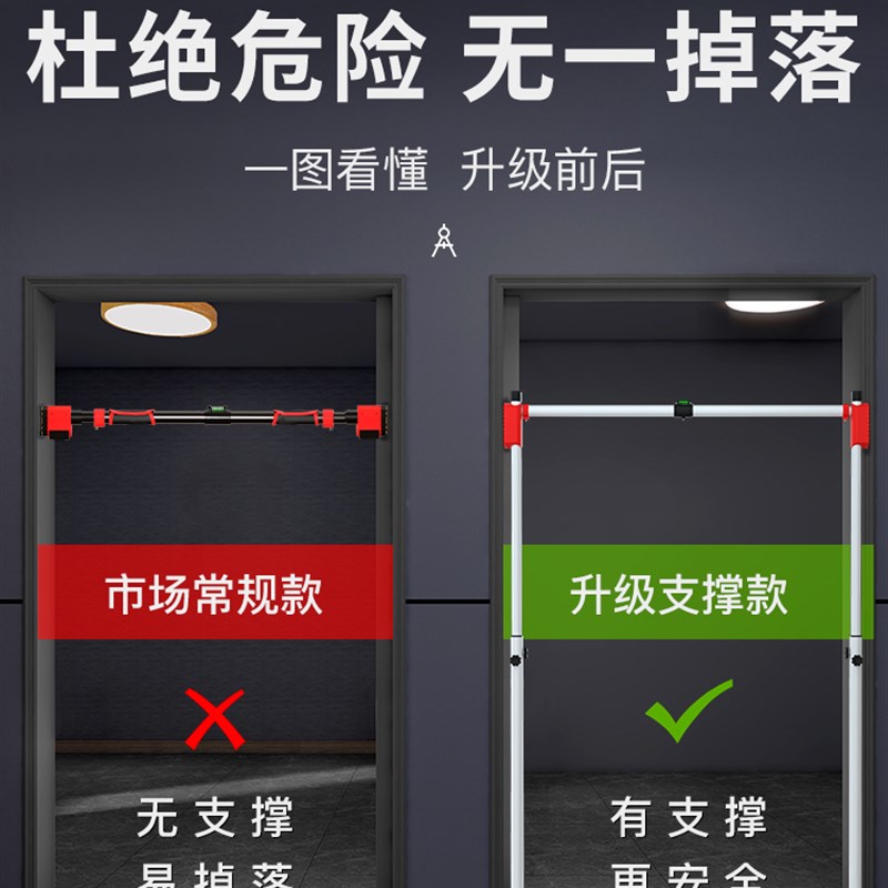 单杠引体向上器室内过道单杆健身器材家用儿童免打孔家庭门上吊环