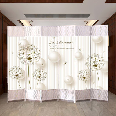 屏风隔断简约现代可折叠移动客厅卧室办公室进门玄关帘遮挡墙家用