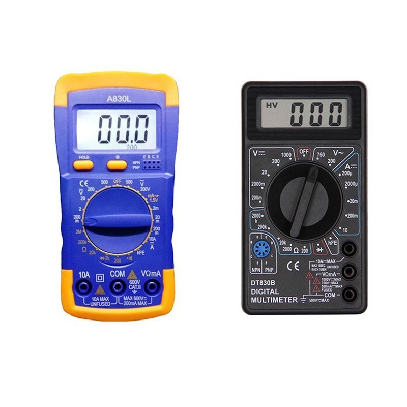 DT830数字万用表 DT830B万用表 830万用表 送9V电池 数显万能表