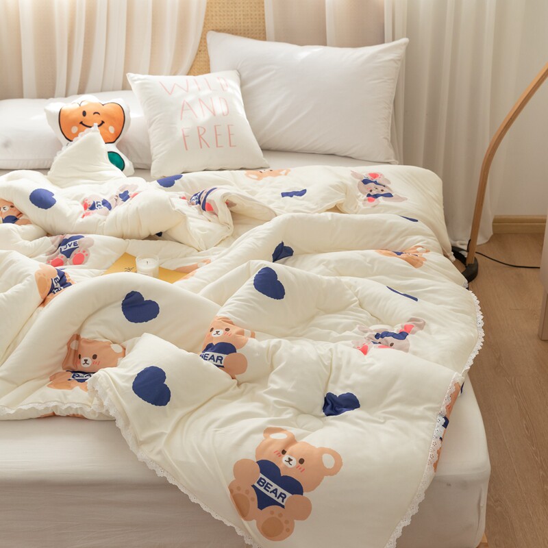 A类母婴级针织棉空调被夏季夏凉被夏被儿童单双人春秋薄款被子芯