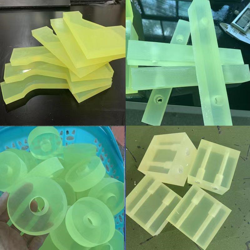 pu聚氨酯板棒优力胶垫片缓冲耐磨防撞块减震牛筋板棒加工定制零切