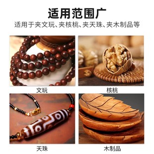 迷你小台钳核雕固定台虎钳雕刻夹具平口钳微型文玩夹床 吸盘式