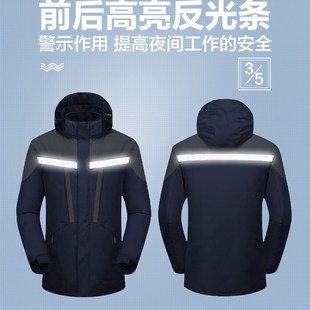 秋冬戶外沖鋒衣男女定制logo電信快遞工作服兩件套防水外套印字