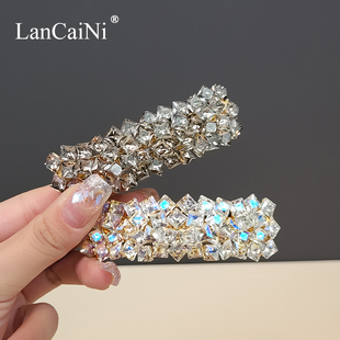 发夹头饰后脑勺女一字夹头发夹子发卡发饰妈妈顶夹弹簧夹中号