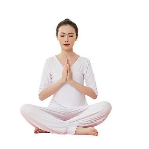 舞韵瑜伽服套装女春夏季气质仙气健身时尚新款宽松运动衣初学白色