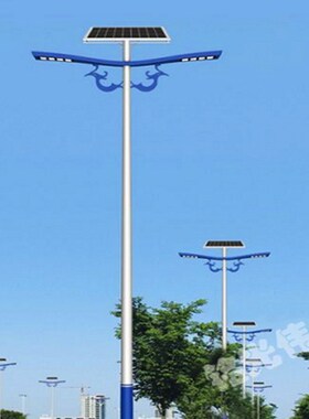 6米太阳能路灯乡村道路太阳能路灯照明户外庭院RLED工程款路灯