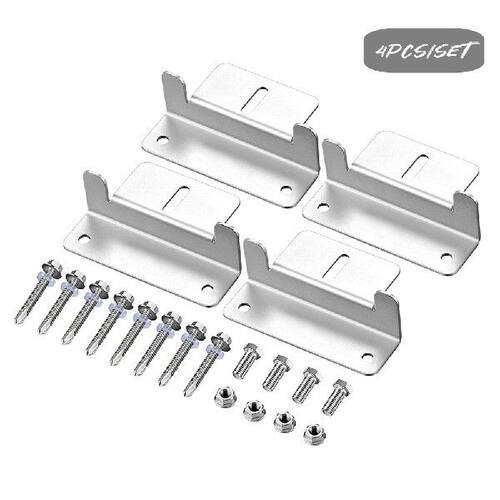 速发4Pcs/Set Solar Panel Mounting Brackets Flat Roof Mount K
