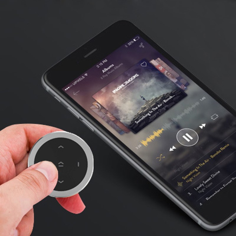 Protable Wireless Bluetooth Media Button Car Motorcycle Stee