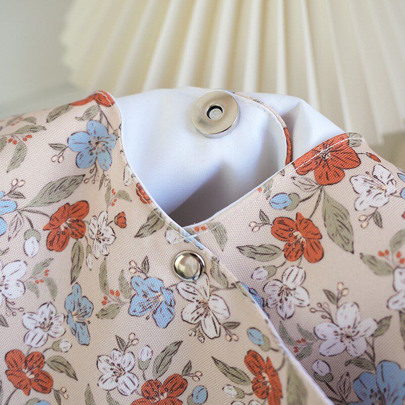 港风碎花托特帆布包包女款学生小众设计斜挎单肩大容量购物环保袋