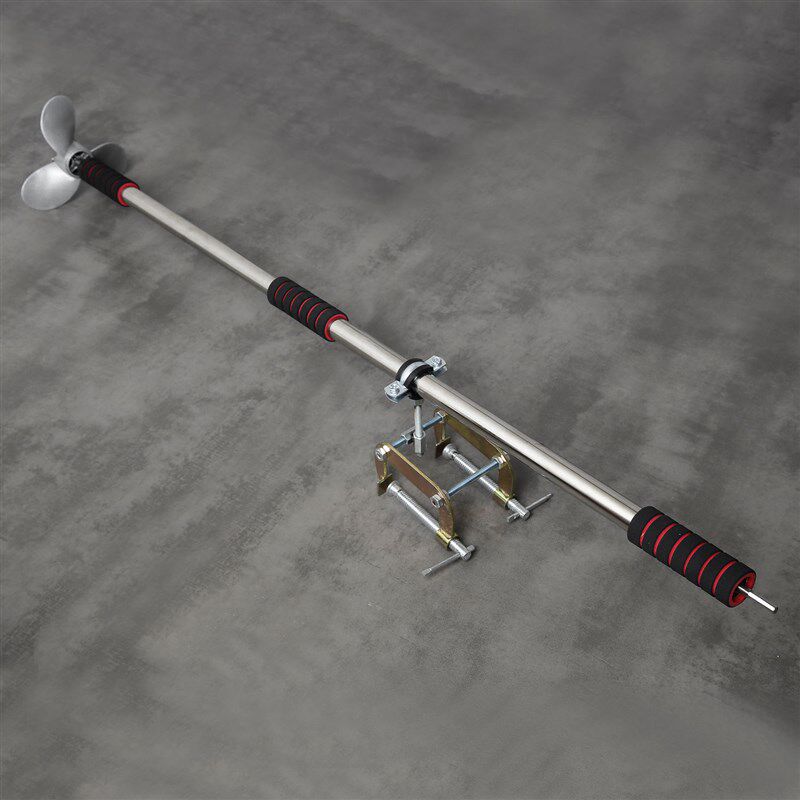 手持电动螺旋桨船用挂机支架充气船橡皮划艇塑料船用锂电钻推进器