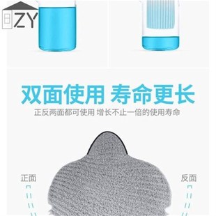 开普特胶棉拖把家用大号38cm不锈钢伸缩杆滚轮挤水海绵免手洗拖