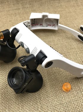 32225-21SX互换冷暖光源带LEDE灯头戴眼镜电子钟表维修阅读放大镜