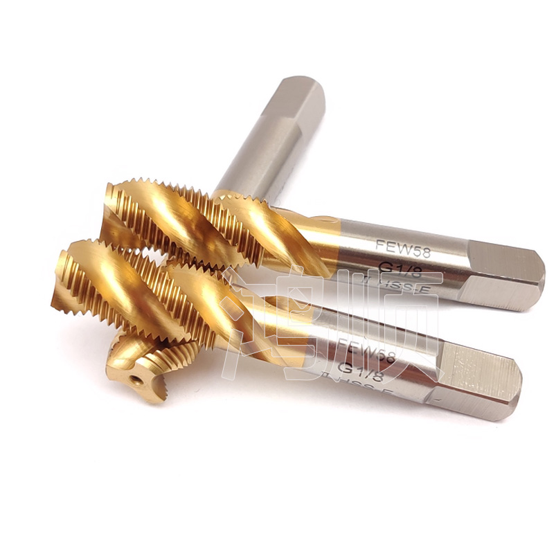 管牙丝攻NPS1/8-27NPS1/4-18 NPT3/8 1/4-19镀钛不锈钢丝锥