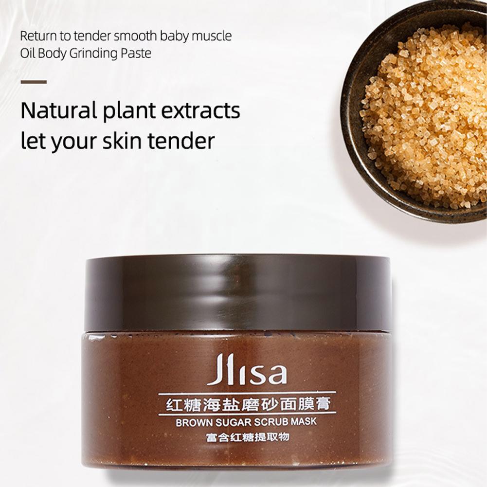 新品65g Brown Sugar Scrub Facial Scrub Mask Cream Exfoliatin