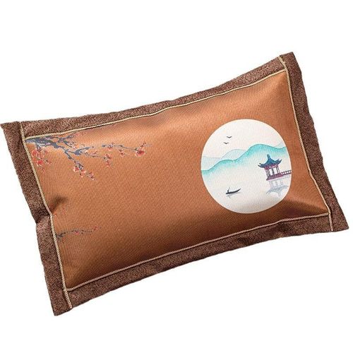 枕头夏季凉枕男一对装竹枕茶叶宿舍夏天凉爽小枕头冰丝凉席枕单人