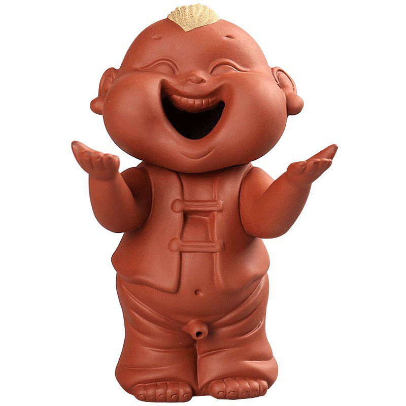 茶宠摆件大号尿童创意宜兴紫砂茶玩招财可爱撒尿娃娃喷水可养童子