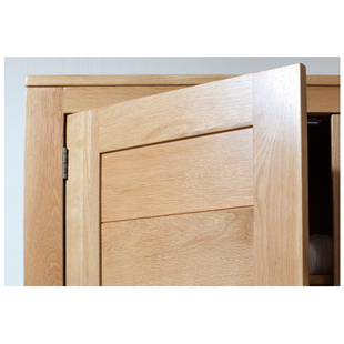 全实木衣柜现代简约双开门卧室多功能日式纯实木白橡木原木衣橱柜