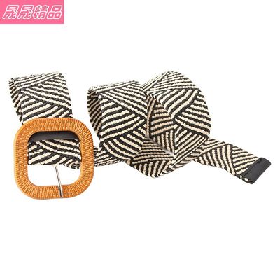 推荐New woven ladies elastic waistband Girdle Fashion belt W