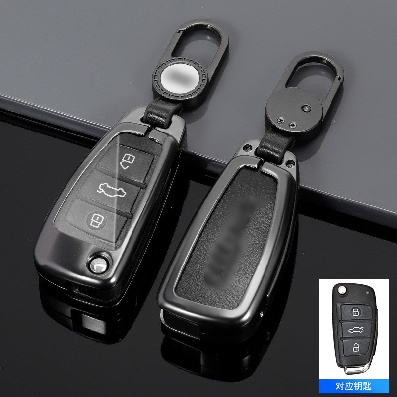 适用22款奥迪A6L A7 A8 A3L车钥匙套Q2GL Q3 Q5L壳Q7包A4L包壳扣