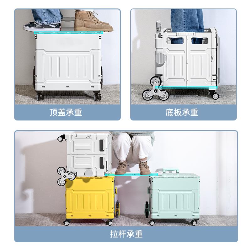 买菜车小拉车折叠购车家用轻便便小推车手拉物车拉货U快携递杆CHU