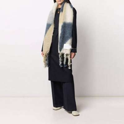 推荐Jil Jill same geometric triangle printing scarf hand wov