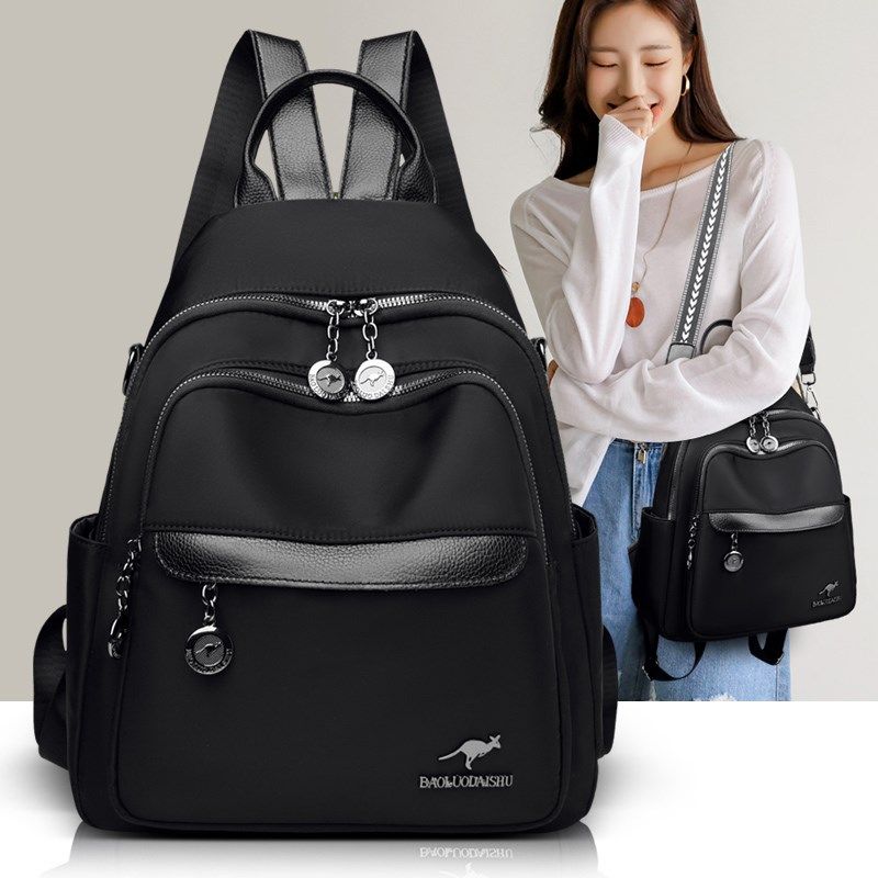 大容量牛津布双肩包女2023新款出门便携斜跨书包简约百搭旅行背包,箱包皮具/热销女包/男包,双肩背包,淘宝优惠券,粉丝福利购,淘宝优惠卷