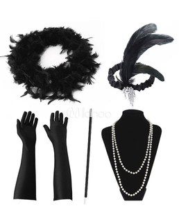 set ball Flapper 速发1920 maomao Charleston necklace girl