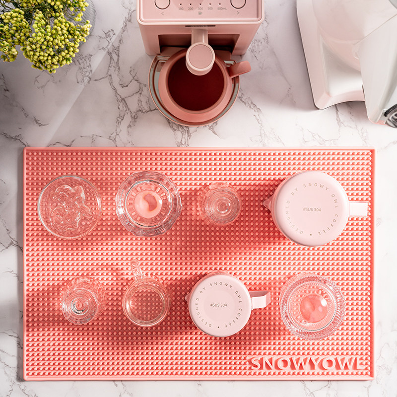 雪昂咖啡机垫 沥水垫子吧台垫桌面垫 滤水凉垫防水隔水凉垫压粉垫