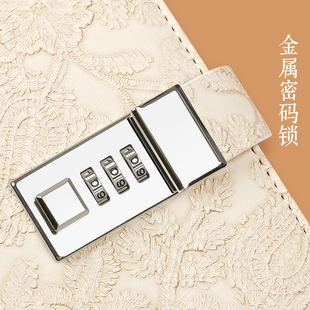 复古密码本带锁创意日记本简约a7加厚笔记本子学生文艺精致男孩女