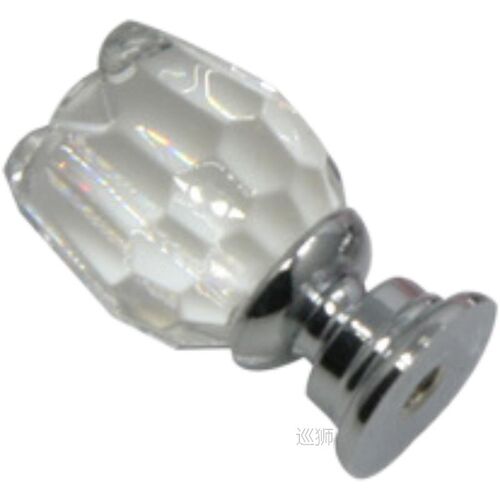 8 Pcs/Set Door Knobs Pink Rose Crystal Glass Kitchen Cabinet